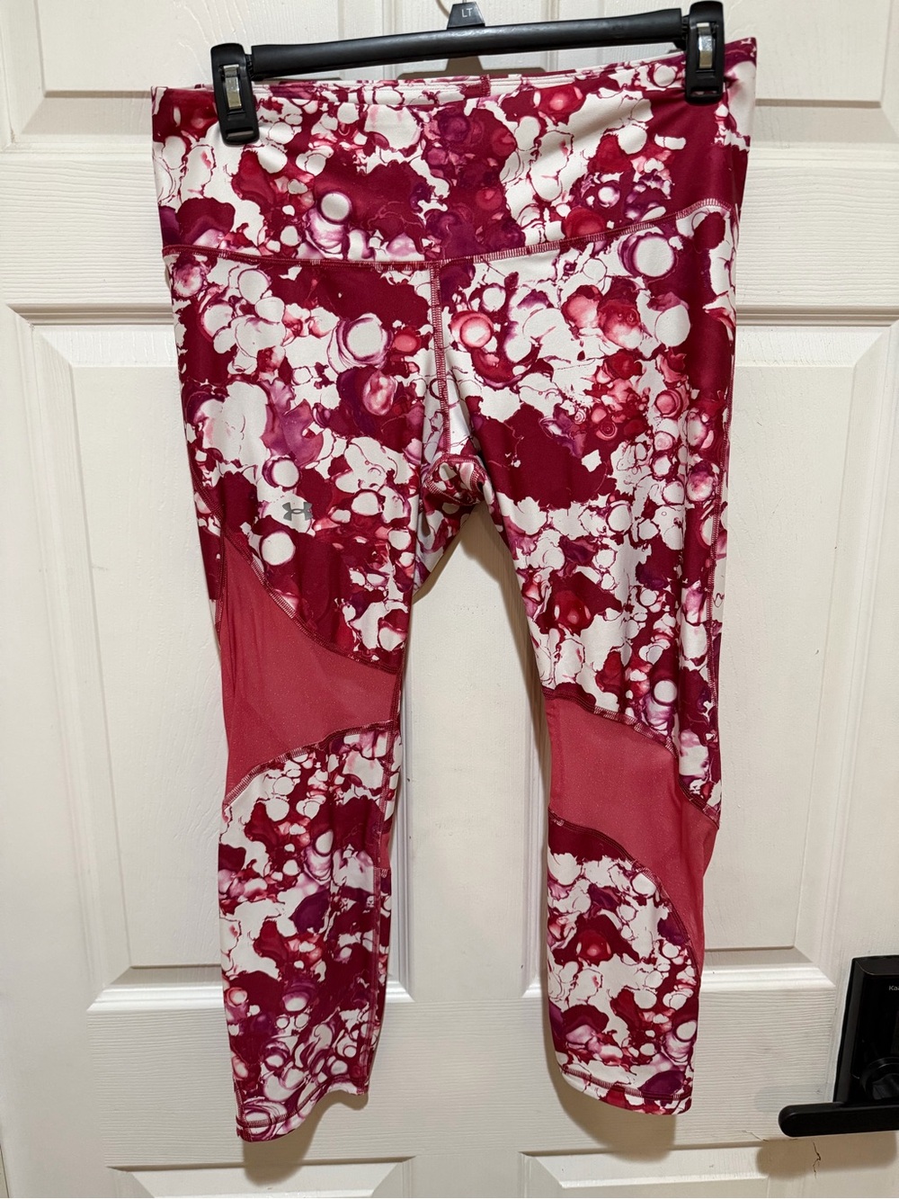 BUNDLE…Two pair of Under Armour  Marble-Print Performance Leggings, Size XL